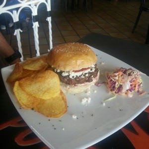 Hamburguesa con Queso blanco