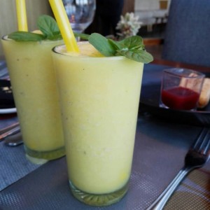 Excelente jugo de parchita.