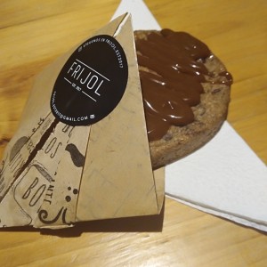 Cerrando con broche de oro, galleta con sirope de dulce de leche... LA GLORIA!!!! 
