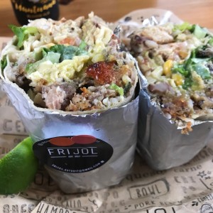 Burrito de pork belly