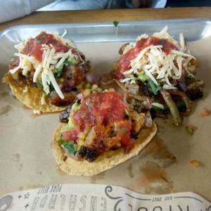 tostadas de pork belly