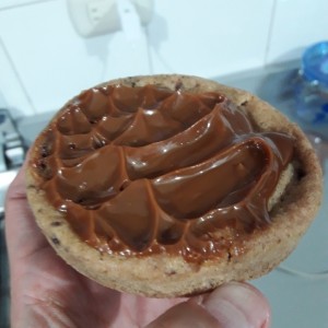 galleta de chocolate con arequipe
