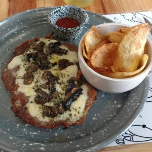 Milanesa funghi