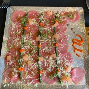 Carpaccio de entrada 