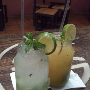 Mojito tradicional y de parchita