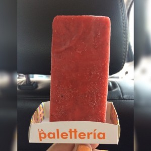 Paletta de Fresa con Leche