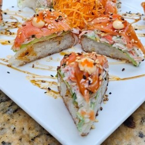 Sushi Pizza Salmon Ahumado