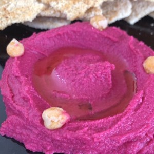 hummus de remolacha