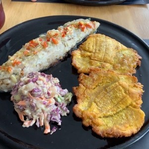Pescado con chimichurri