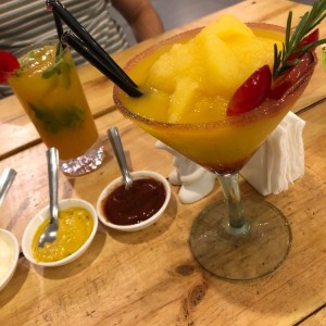 Daikiri y mojito de parchita