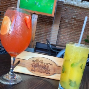 glamorosa y mojito de parchita