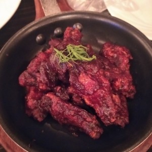 Alitas con Salsa BBQ