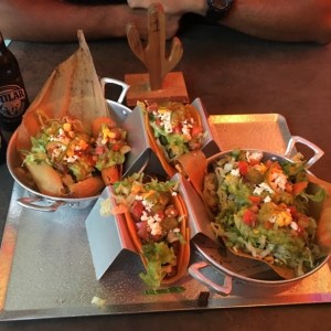 combos con tamal, flauta, taco y tostada