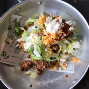 tostada de carne