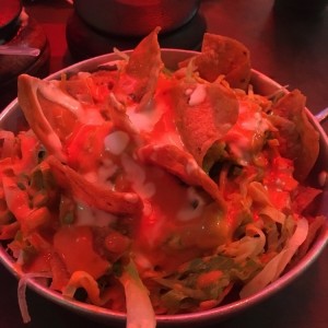 nachos de pollo