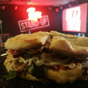 Pizpa hamburguesa. Una delicia!