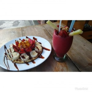 Waffles y Smoothie Oh Nana
