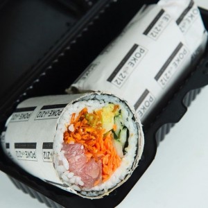 Spicy ahi burrito 