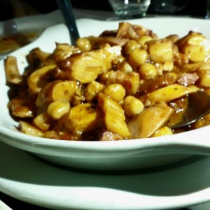 Pulpo Garbanzo y chorizo