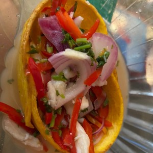 ceviche 80 gramos de proteina.. se les fue de las manos 