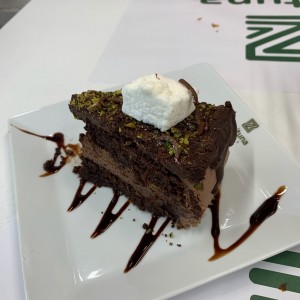 Torta Chocolate, Pistacho y Marshmallow