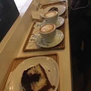capuccino y ponche de chocolate y limon! perfectos! ?