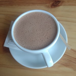 chocolate caliente. muy dulce
