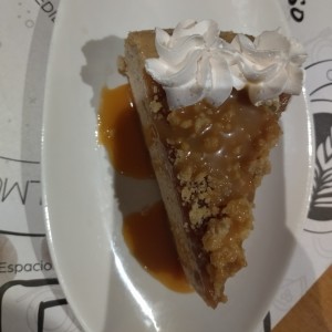 cheesecake de crumble de manzanas
