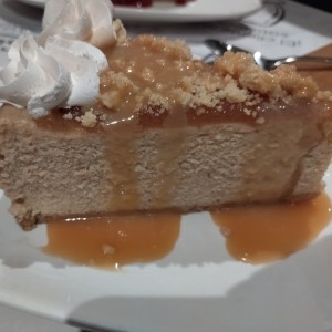 cheesecake de crumble de manzanas