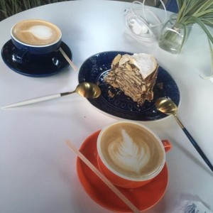 capuccino alfajor con nutella