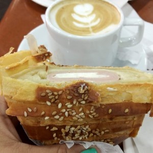 pavo y queso crema