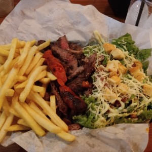 parrilla de lomito, extra de chistorra