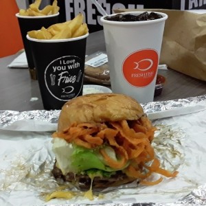 Combo Hamburguesa con queso