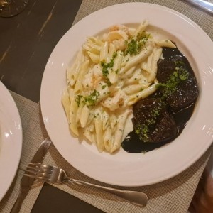 Lomito Sempre Dritto + plumitas 4 quesos
