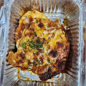 Milanesa a la parmigiana 