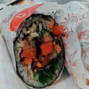 Poke burrito Salmon Therapy