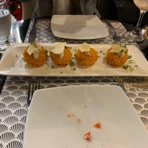 Arancinni de langostinos
