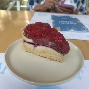 Torta de queso vegana