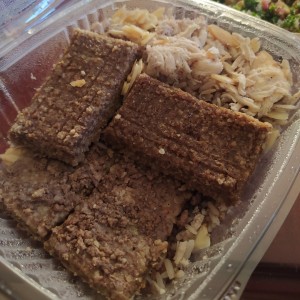 Kibbe horneado + arroz
