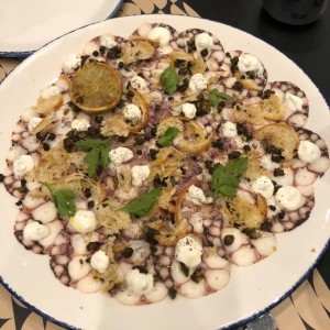Carpaccio de pulpo
