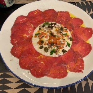 Carpaccio vitel tone