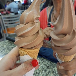 Barquillas de chocolate 