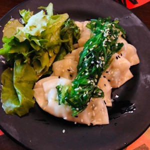 Gyozas al vapor