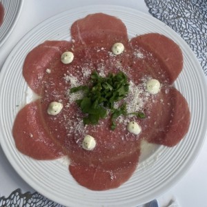 Carpaccio de lomito