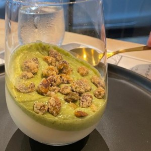 Panacotta con pistacho