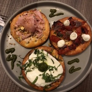 Trio de bruscheta