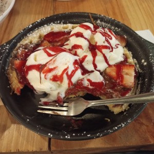 Waffles con Helado 