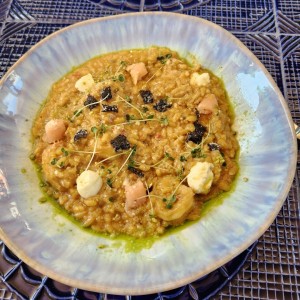 Risotto de langostinos