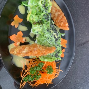 Ensalada con delicias de Kani