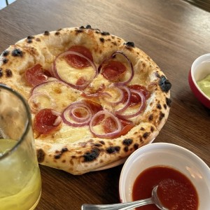 Pizza miel picante